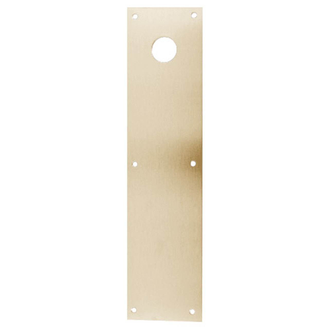 CFC71-606 Don Jo Push Plates with Holes in Clear Satin Brass Finish