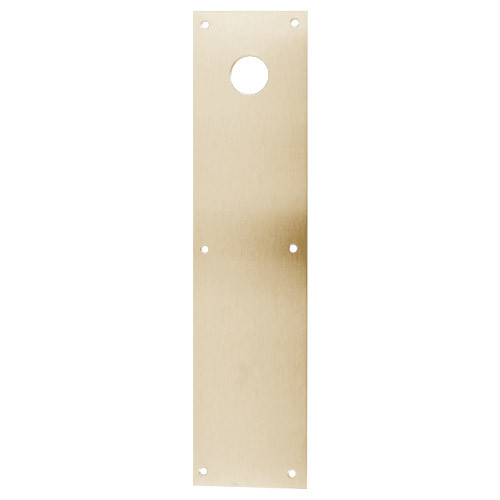 CFK71-606 Don Jo Push Plates with Holes in Clear Satin Brass Finish
