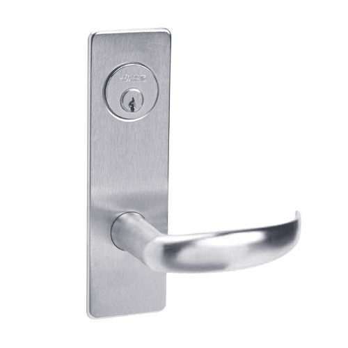 ML2067-PSR-625 Corbin Russwin ML2000 Series Mortise Apartment Locksets with Princeton Lever and Deadbolt in Bright Chrome