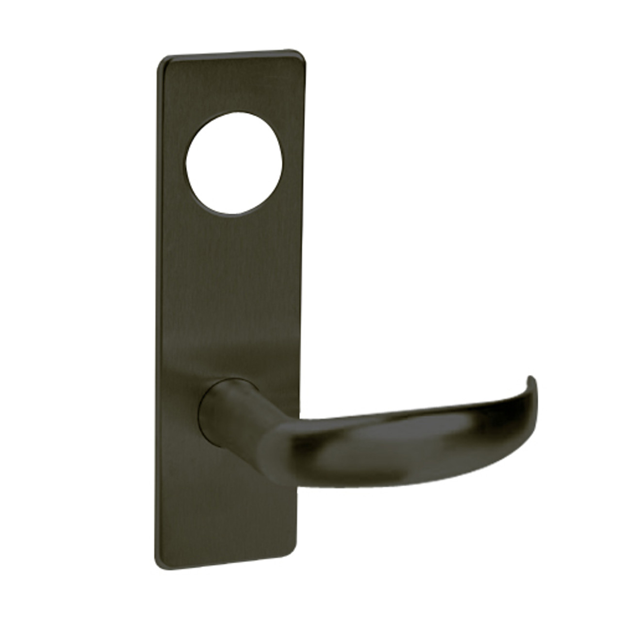 ML2048-PSR-613-CL6 Corbin Russwin ML2000 Series IC 6-Pin Less Core Mortise Entrance Locksets with Princeton Lever in Oil Rubbed Bronze