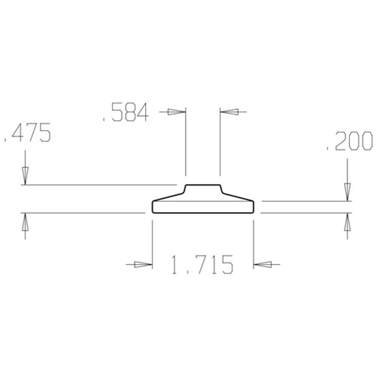 59-625 Don Jo Back Plate with 1 3/4" Back Plate