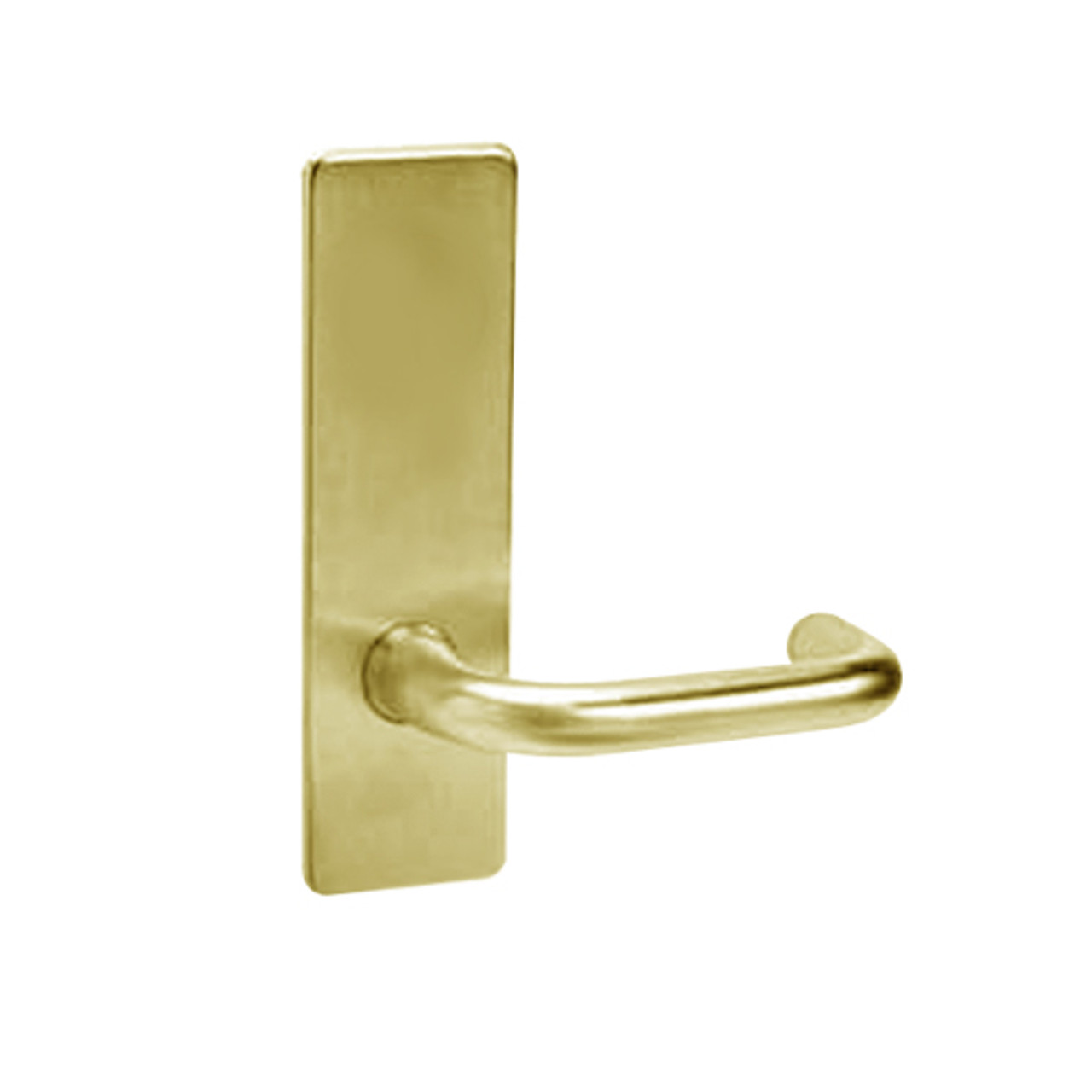 ML2051-LSR-606-LC Corbin Russwin ML2000 Series Mortise Office Locksets with Lustra Lever in Satin Brass