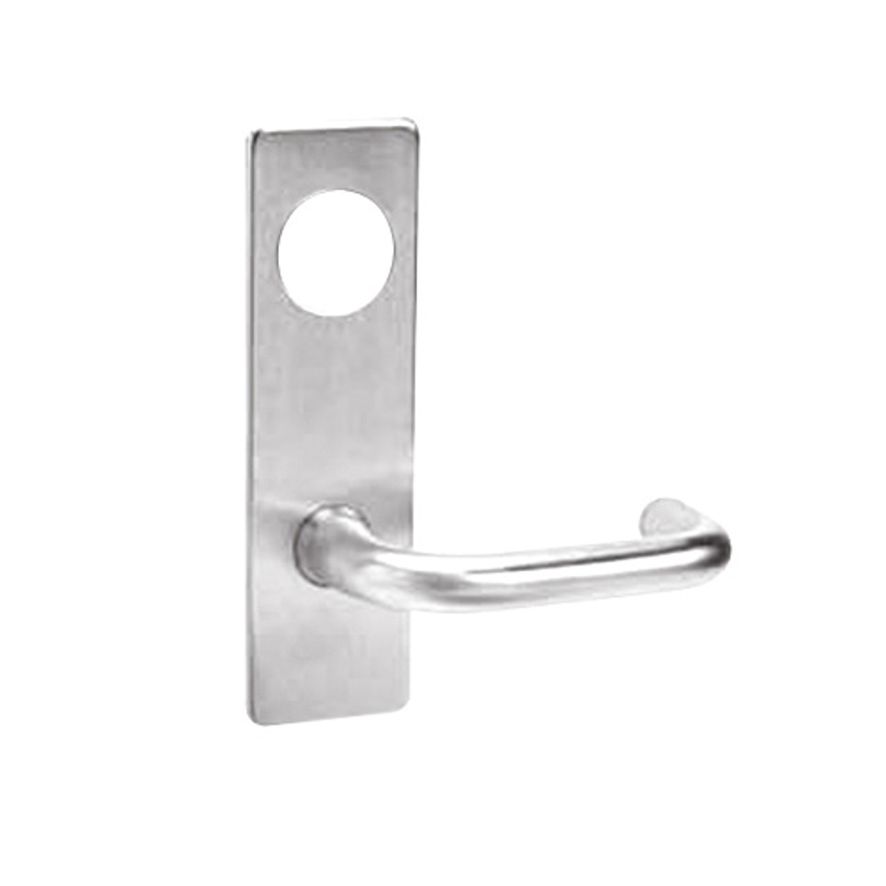 ML2048-LSR-629-LC Corbin Russwin ML2000 Series Mortise Entrance Locksets with Lustra Lever in Bright Stainless Steel