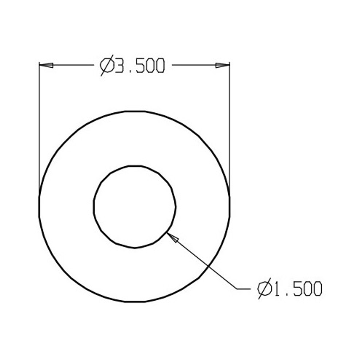 PBDSP-135-630 Don Jo Scar Plate Dimensional View