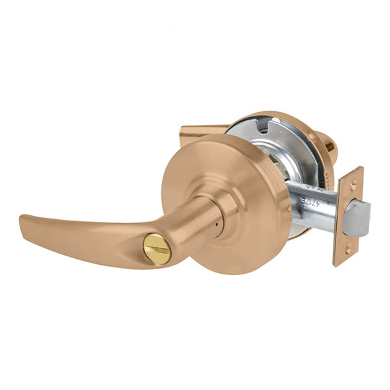 ALX40-ATH-612 Schlage Athens Cylindrical Lock in Satin Bronze