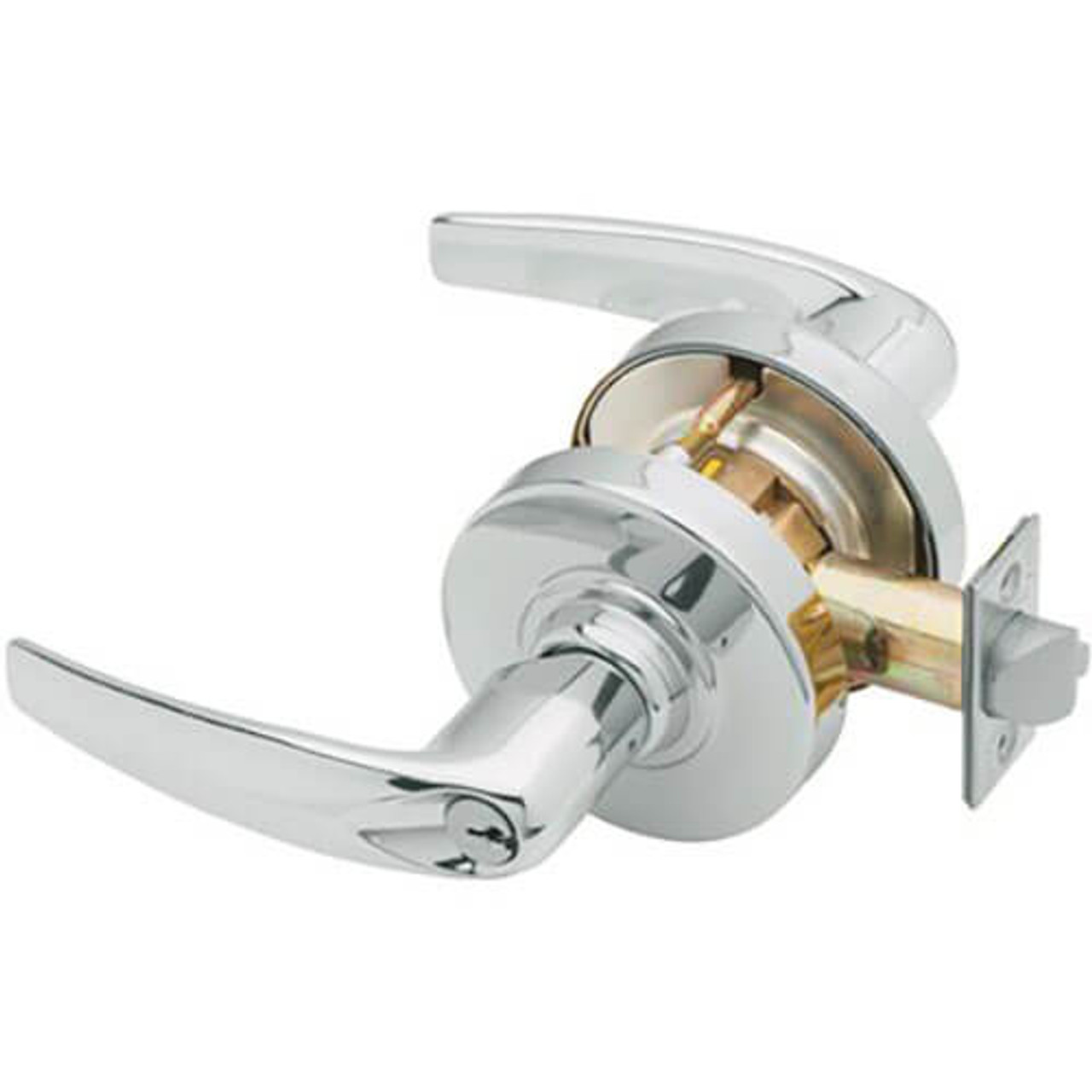 ALX50PD-ATH-625 Schlage Athens Cylindrical Lock in Bright Chromium Plated