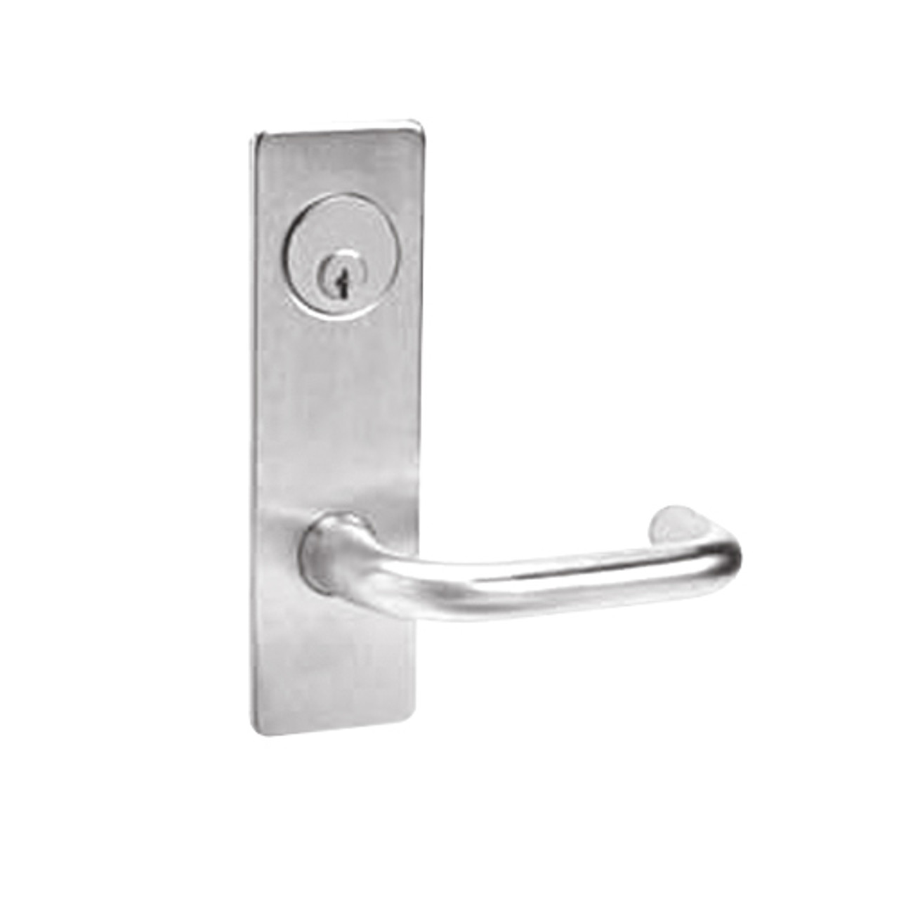 ML2051-LWP-629 Corbin Russwin ML2000 Series Mortise Office Locksets with Lustra Lever in Bright Stainless Steel