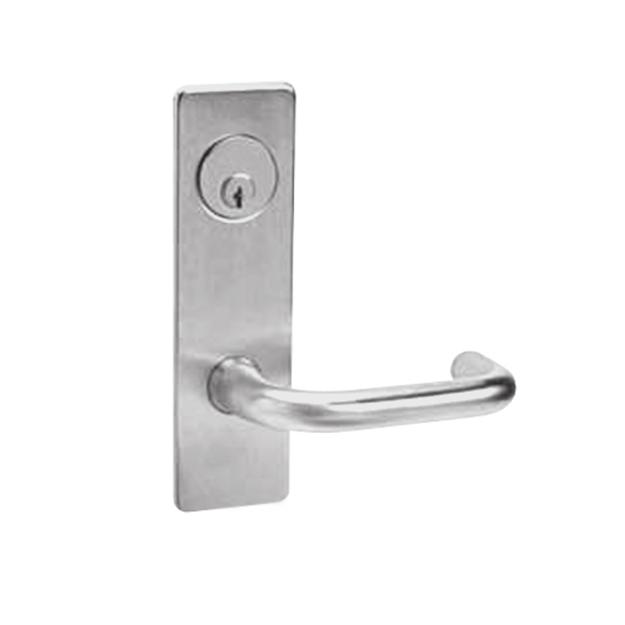 ML2058-LWP-630 Corbin Russwin ML2000 Series Mortise Entrance Holdback Locksets with Lustra Lever in Satin Stainless