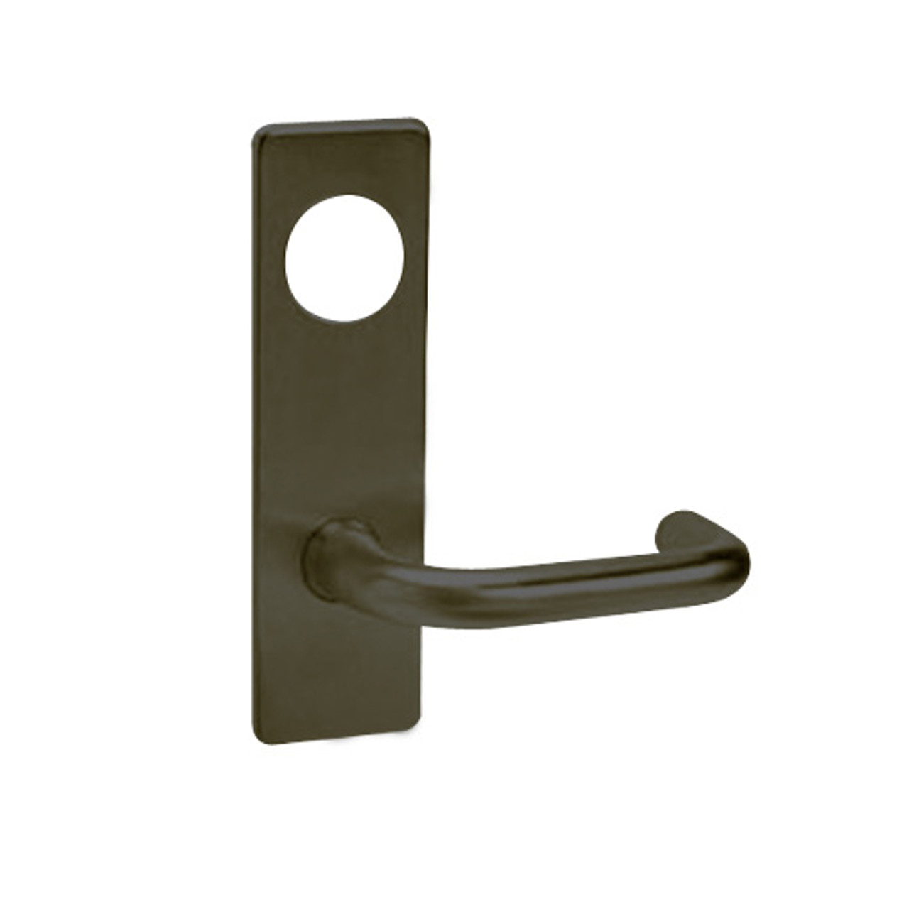 ML2053-LWM-613-CL6 Corbin Russwin ML2000 Series IC 6-Pin Less Core Mortise Entrance Locksets with Lustra Lever in Oil Rubbed Bronze