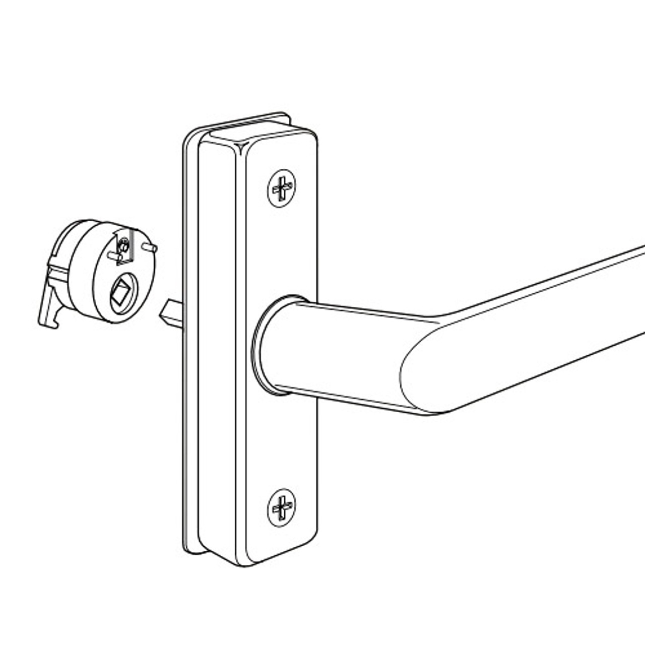 4568-602-119 Adams Rite Deadlatch Handle