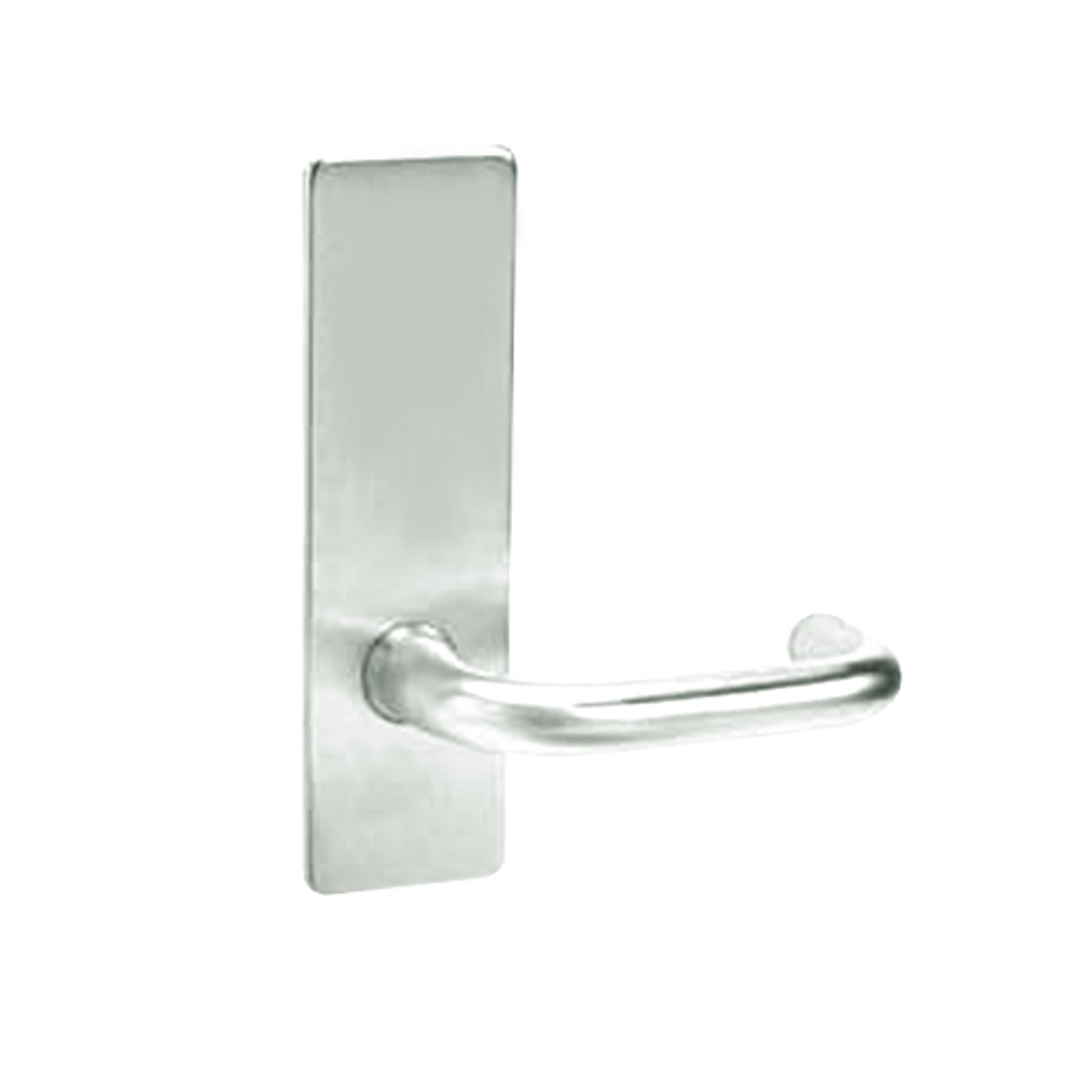 ML2051-LWN-618-LC Corbin Russwin ML2000 Series Mortise Office Locksets with Lustra Lever in Bright Nickel