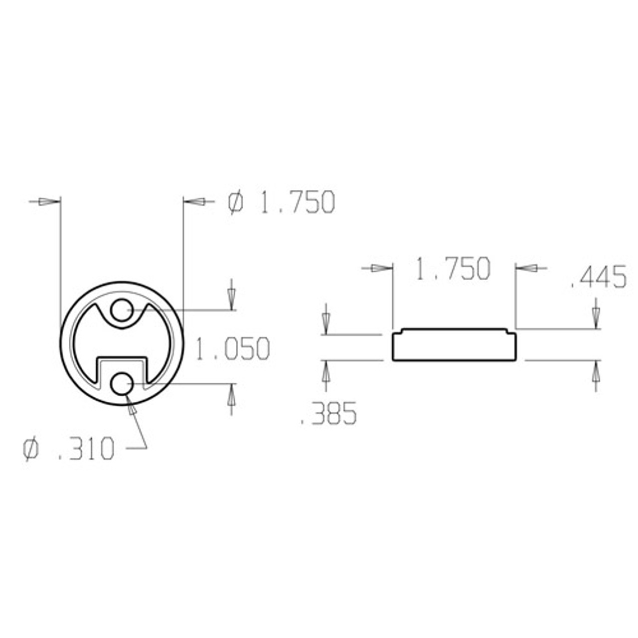 1446-626 Don Jo Riser Dimensional View