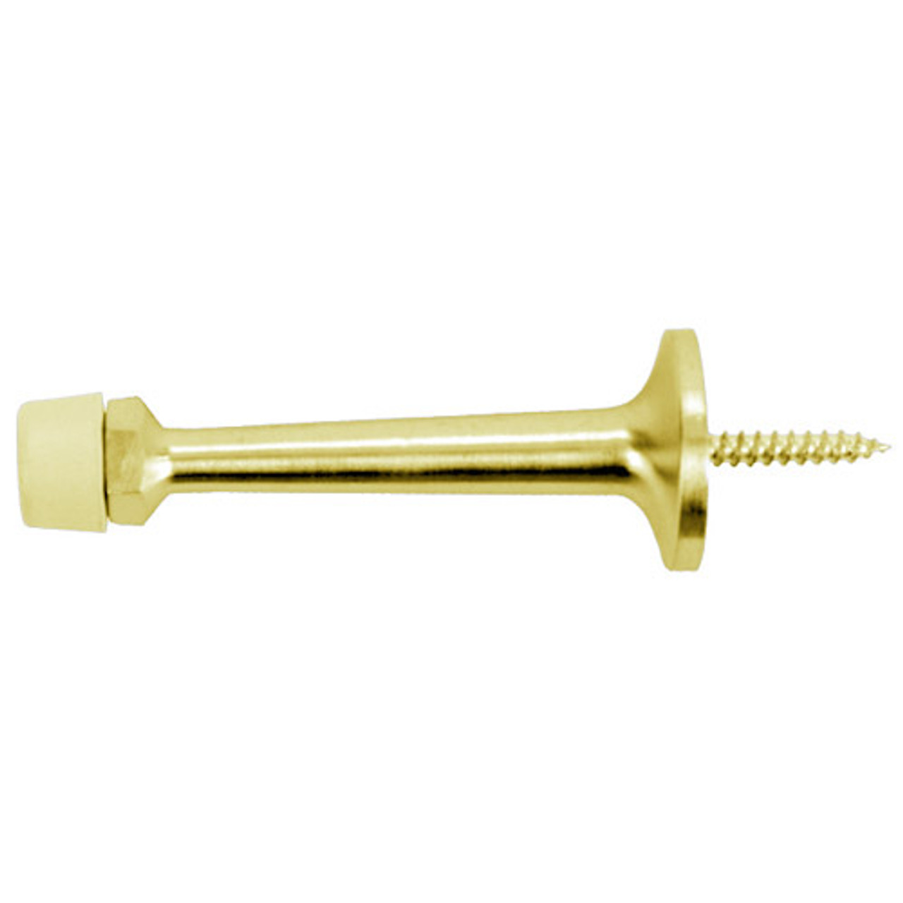 1506-605 Don Jo Rigid Base Stop in Bright Brass Finish