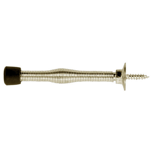 1508-619 Don Jo Spring Base Stop in Clear Satin Nickel Finish