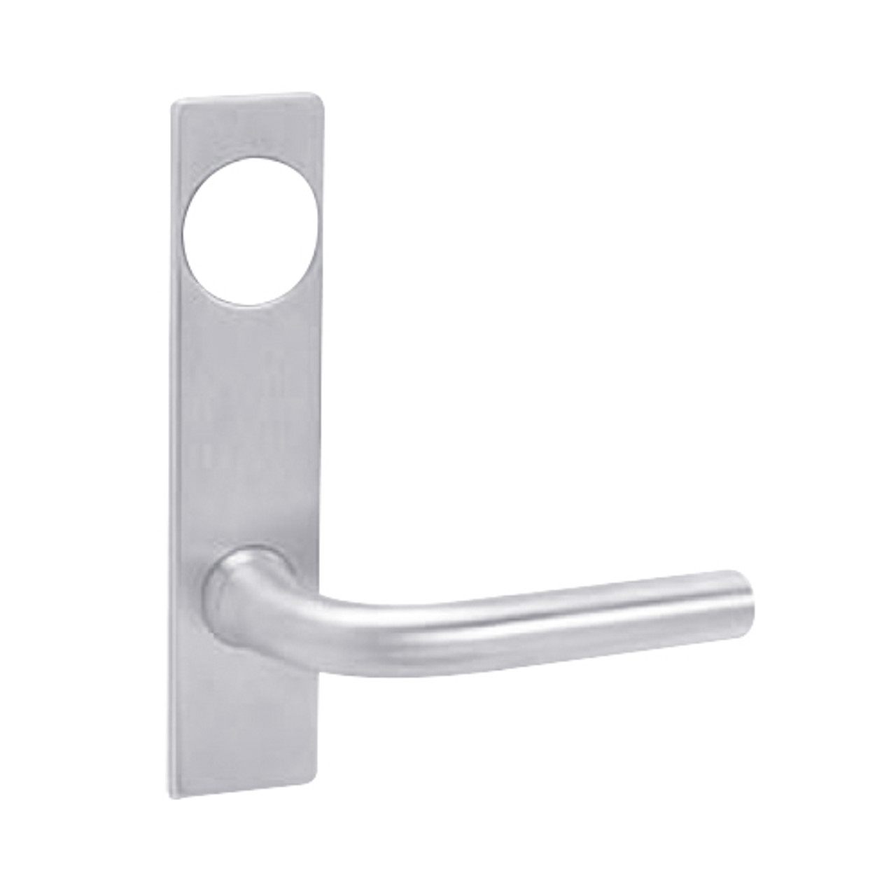 ML2048-RWP-625-CL7 Corbin Russwin ML2000 Series IC 7-Pin Less Core Mortise Entrance Locksets with Regis Lever in Bright Chrome