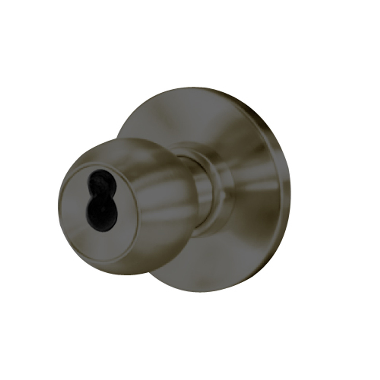 8K57YD4AS3613 Best 8K Series Exit Heavy Duty Cylindrical Knob Locks with Round Style in Oil Rubbed Bronze
