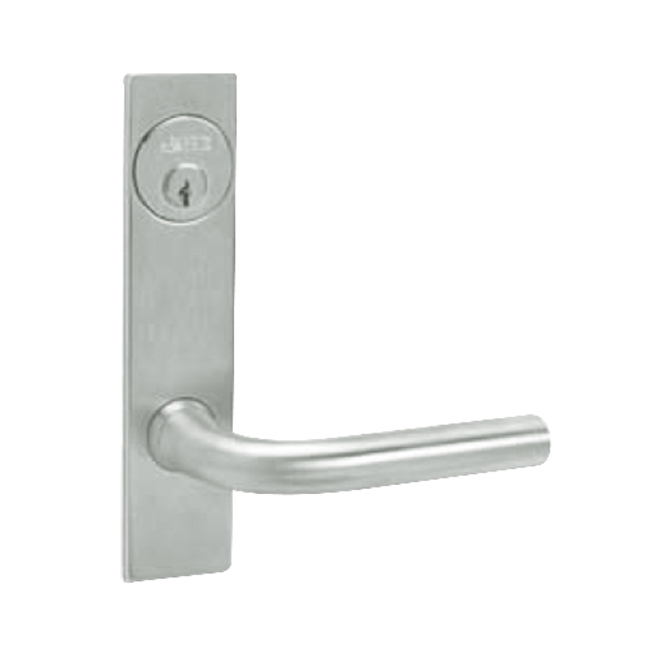 ML2067-RWP-618 Corbin Russwin ML2000 Series Mortise Apartment Locksets with Regis Lever and Deadbolt in Bright Nickel