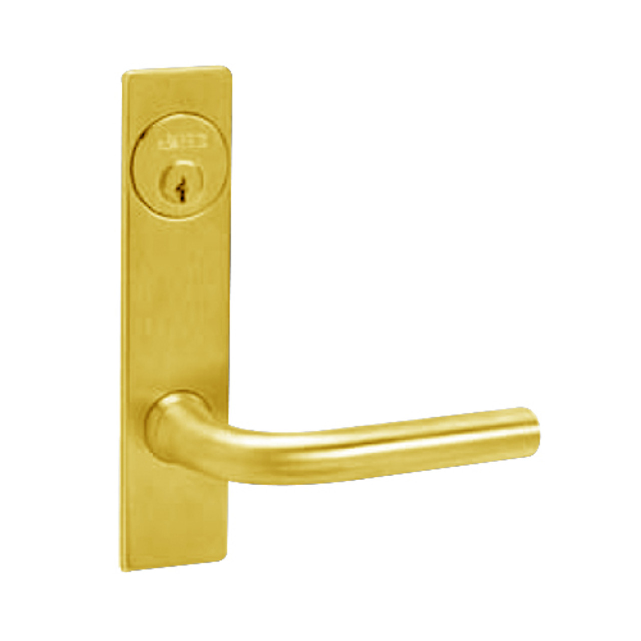 ML2068-RWM-605 Corbin Russwin ML2000 Series Mortise Privacy or Apartment Locksets with Regis Lever in Bright Brass