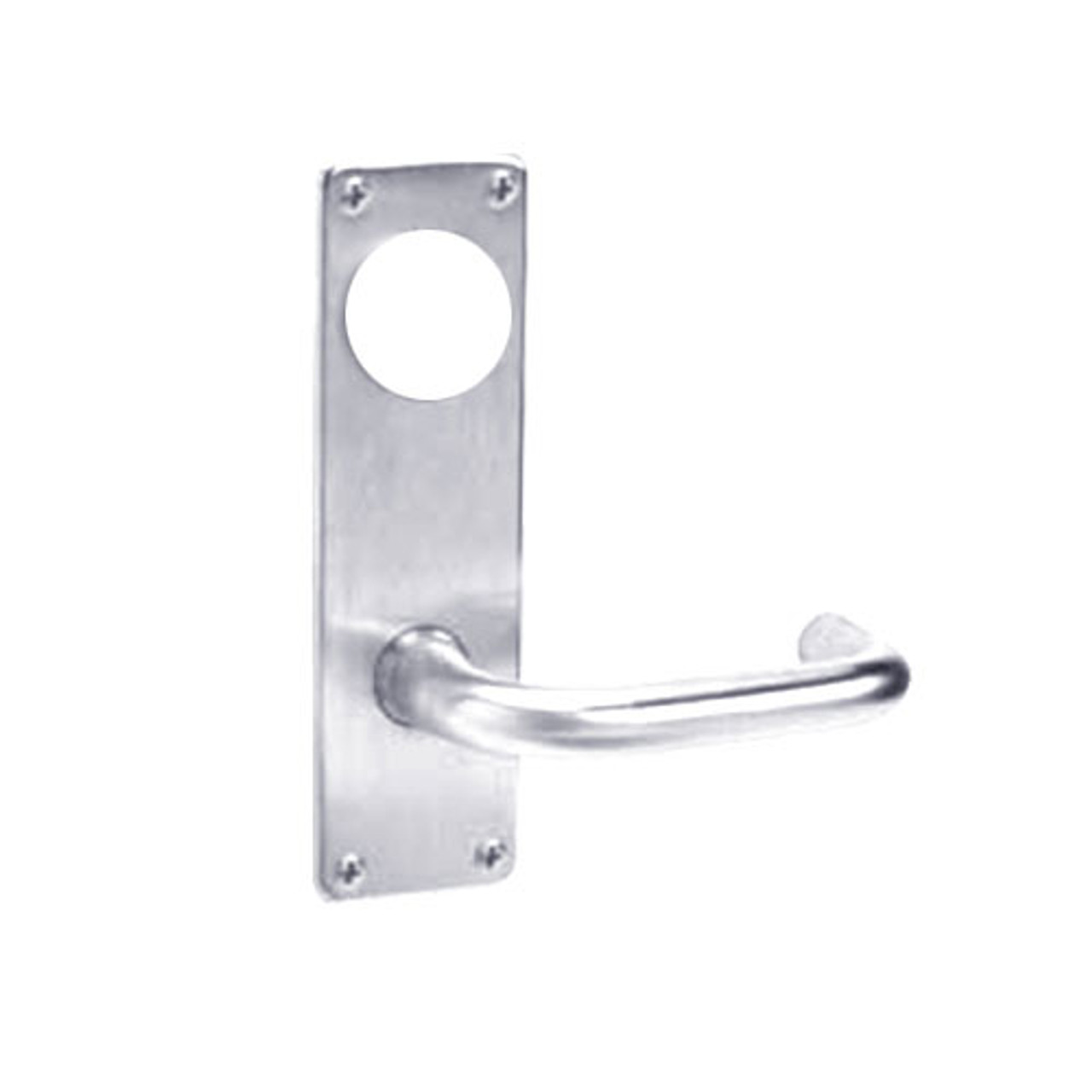 ML2055-LSN-625-CL6 Corbin Russwin ML2000 Series IC 6-Pin Less Core Mortise Classroom Locksets with Lustra Lever in Bright Chrome