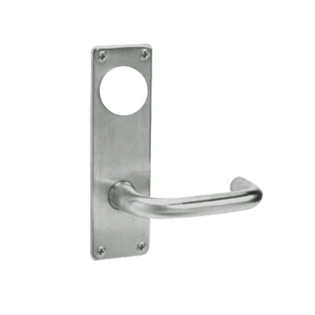 ML2056-LSN-619-CL7 Corbin Russwin ML2000 Series IC 7-Pin Less Core Mortise Classroom Locksets with Lustra Lever in Satin Nickel