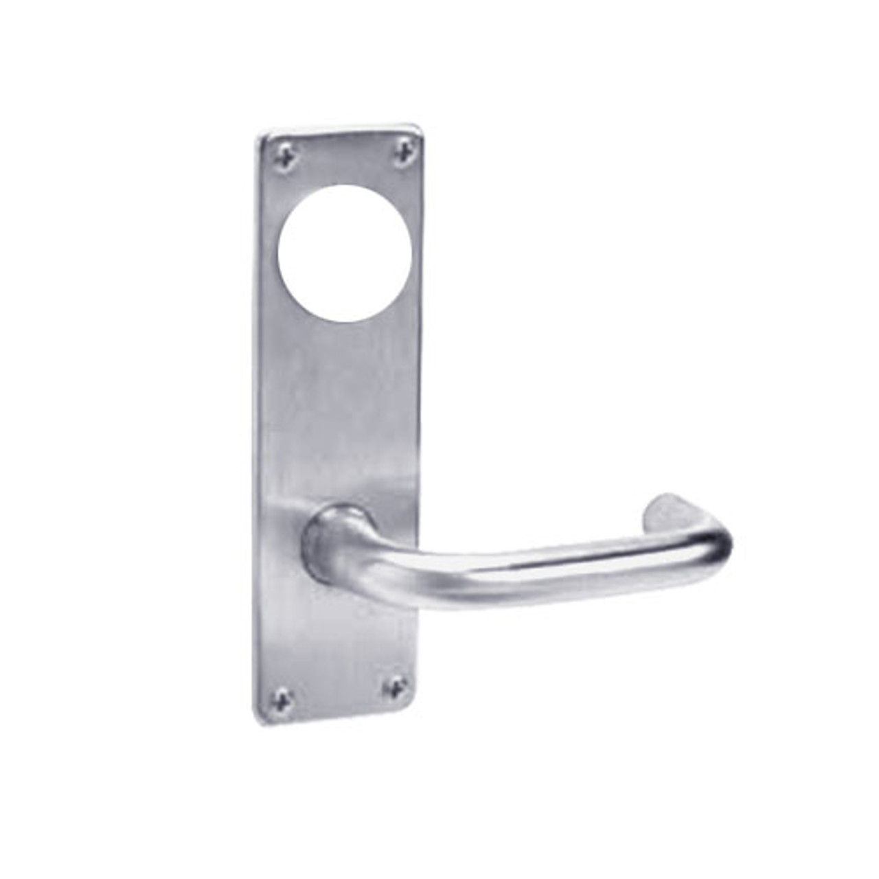 ML2057-LSN-626-CL6 Corbin Russwin ML2000 Series IC 6-Pin Less Core Mortise Storeroom Locksets with Lustra Lever in Satin Chrome