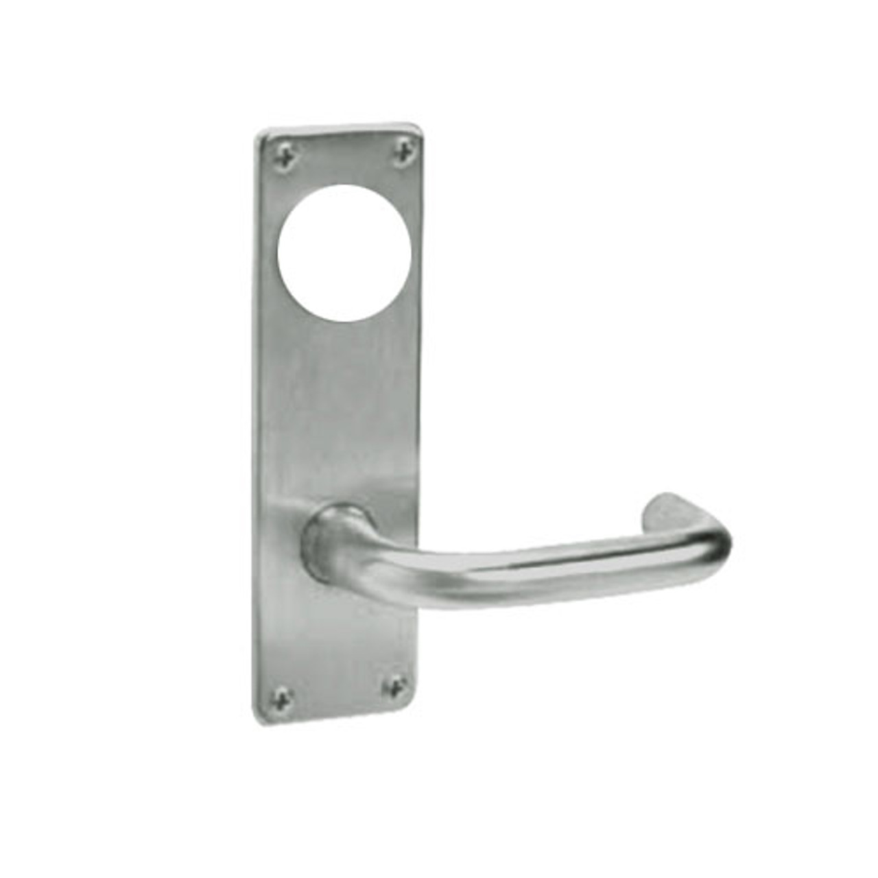 ML2048-LSN-619-CL7 Corbin Russwin ML2000 Series IC 7-Pin Less Core Mortise Entrance Locksets with Lustra Lever in Satin Nickel