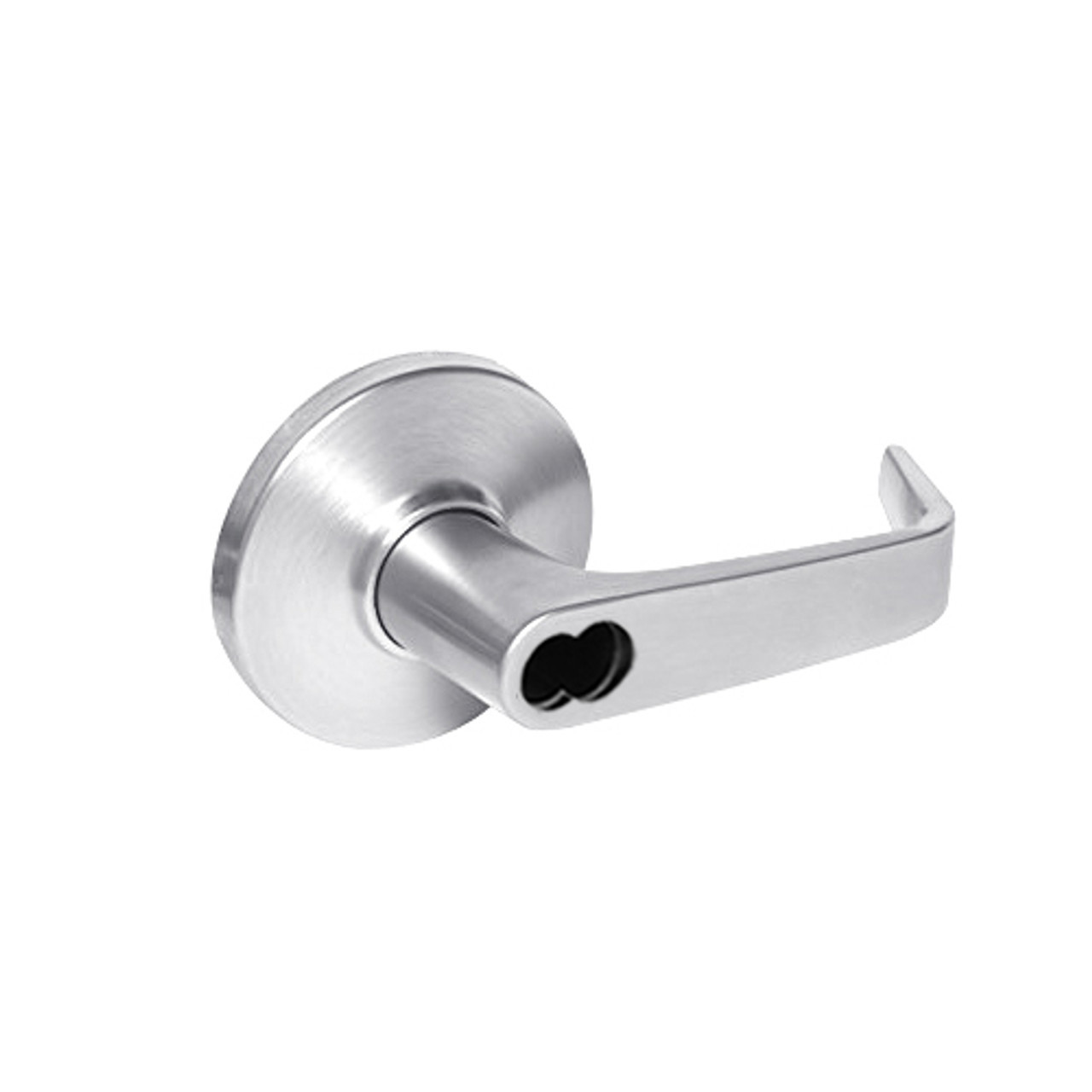 9K47E15DSTK625LM Best 9K Series Service Station Cylindrical Lever Locks with Contour Angle with Return Lever Design Accept 7 Pin Best Core in Bright Chrome