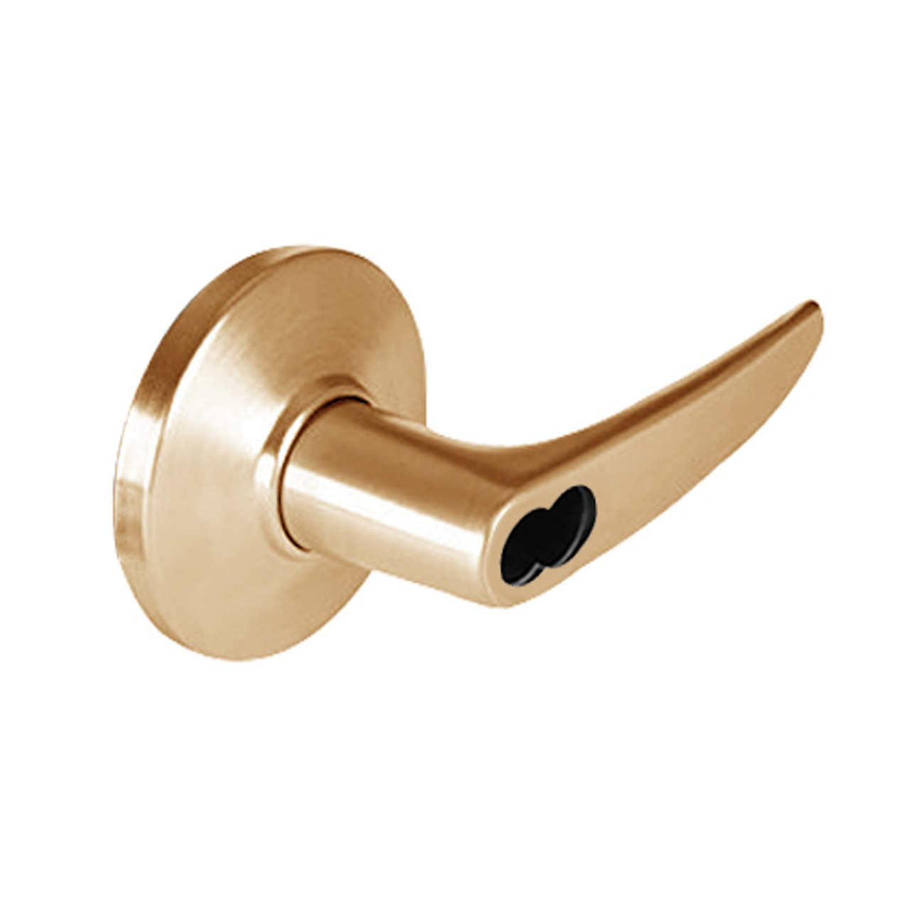 9K47E16DS3612LM Best 9K Series Service Station Cylindrical Lever Locks with Curved without Return Lever Design Accept 7 Pin Best Core in Satin Bronze