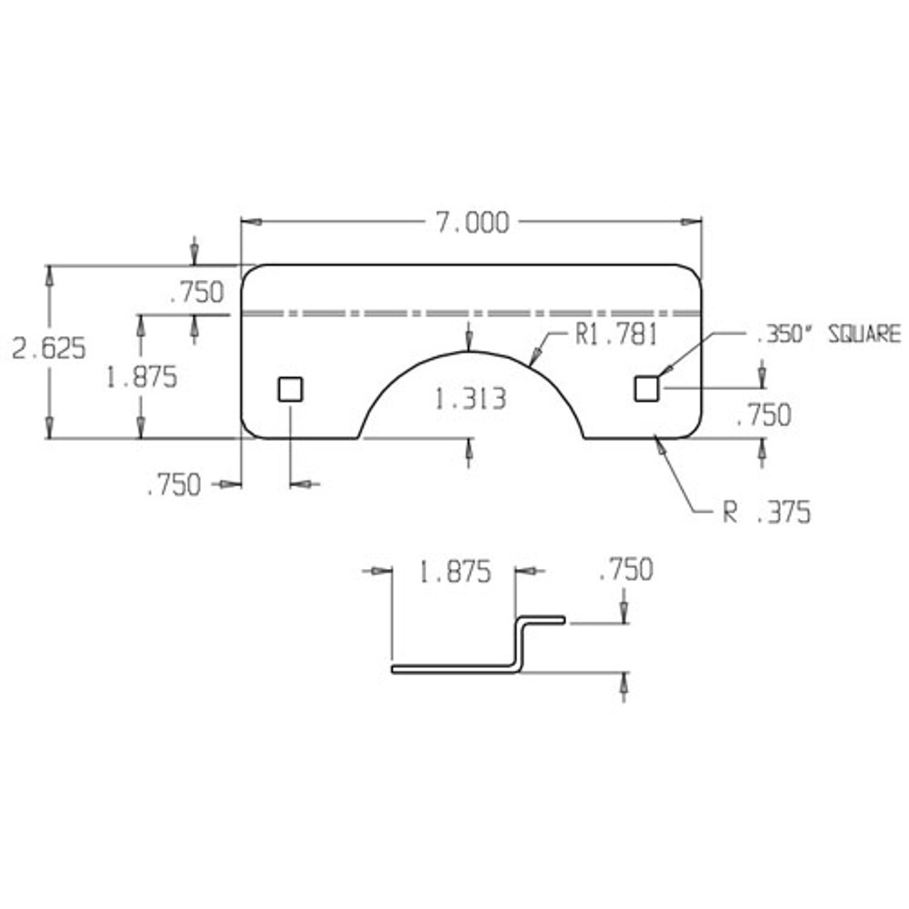 OSLP-207-DU Don Jo Latch Protector in Duro Coated Finish