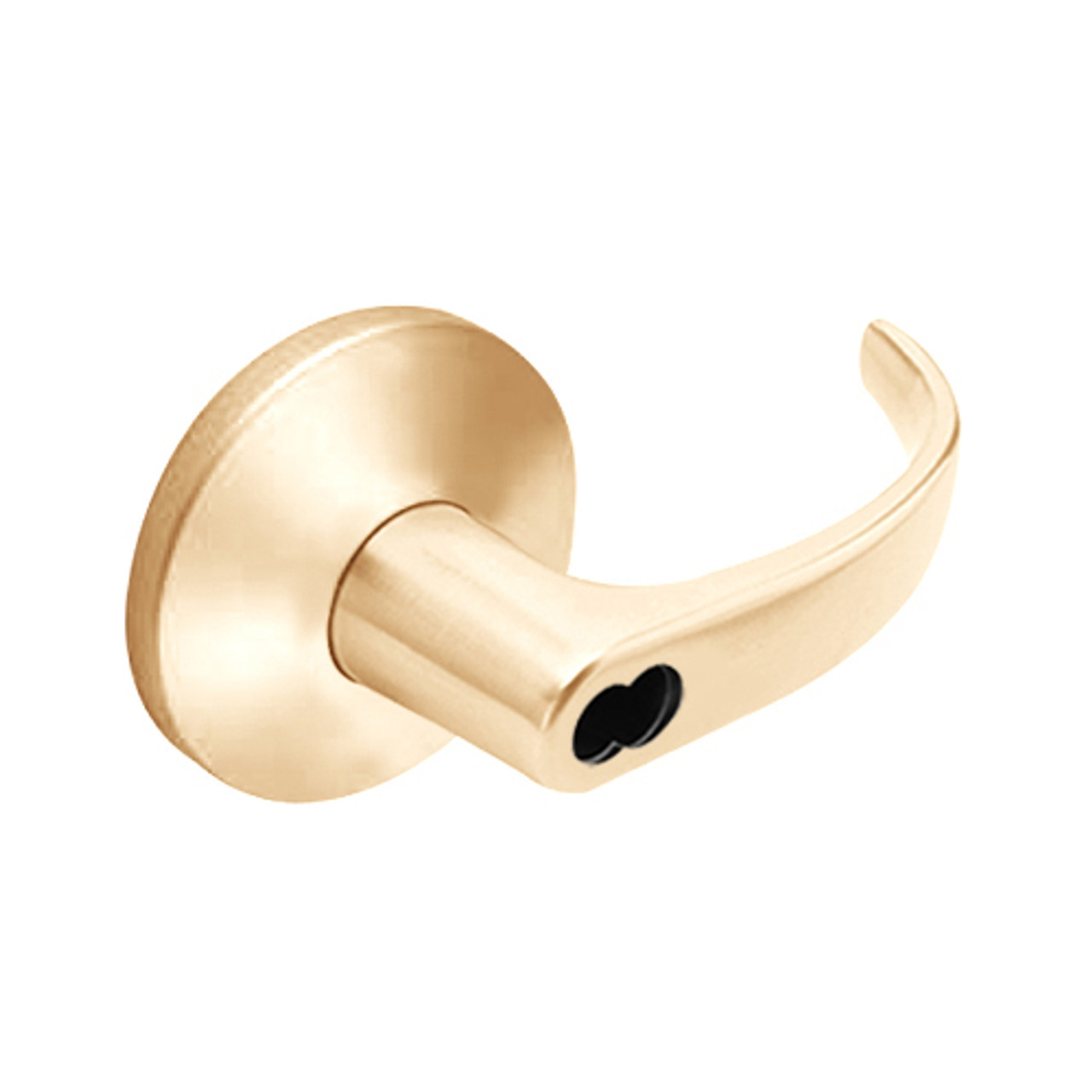 9K57R14LSTK611LM Best 9K Series Classroom Cylindrical Lever Locks with Curved with Return Lever Design Accept 7 Pin Best Core in Bright Bronze