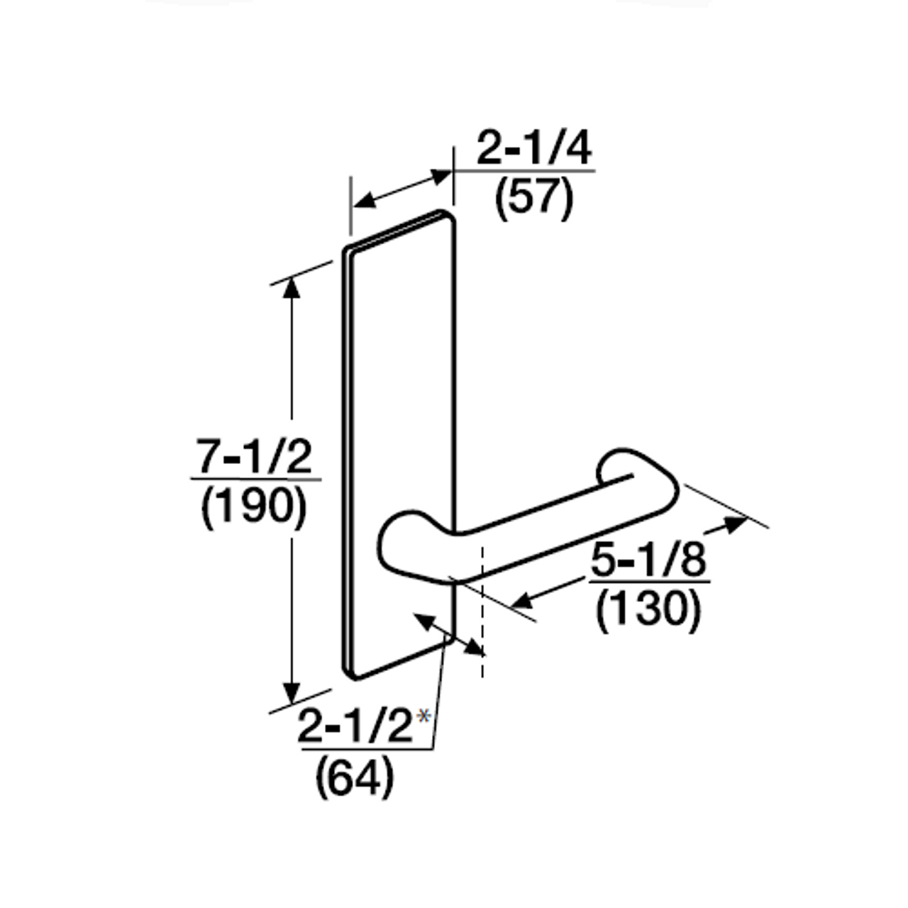 ML2052-LSM-606 Corbin Russwin ML2000 Series Mortise Classroom Intruder Locksets with Lustra Lever in Satin Brass