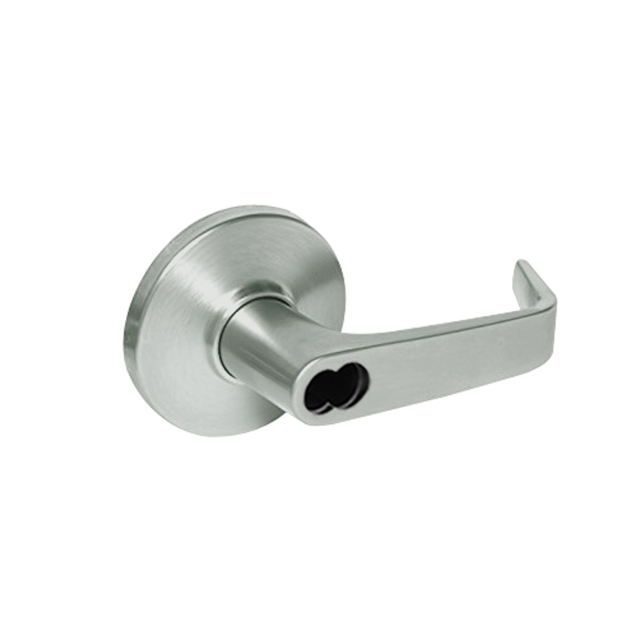 9K57T15DSTK618LM Best 9K Series Dormitory Cylindrical Lever Locks with Contour Angle with Return Lever Design Accept 7 Pin Best Core in Bright Nickel