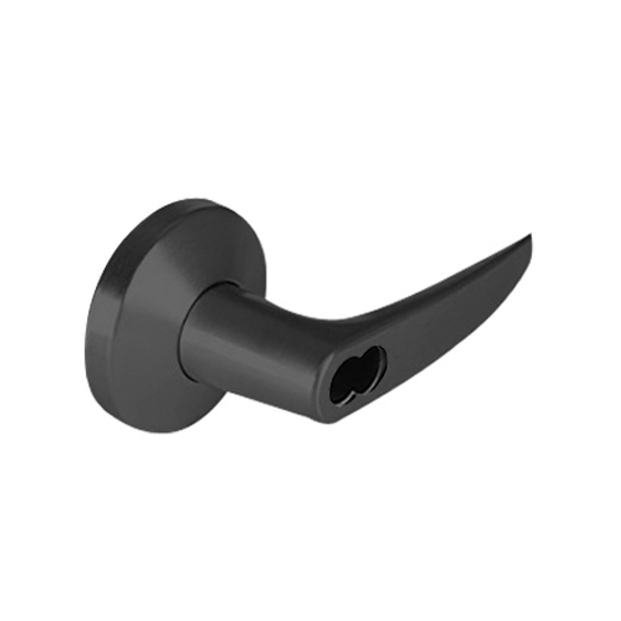9K37A16KSTK622LM Best 9K Series Dormitory or Storeroom Cylindrical Lever Locks with Curved without Return Lever Design Accept 7 Pin Best Core in Black