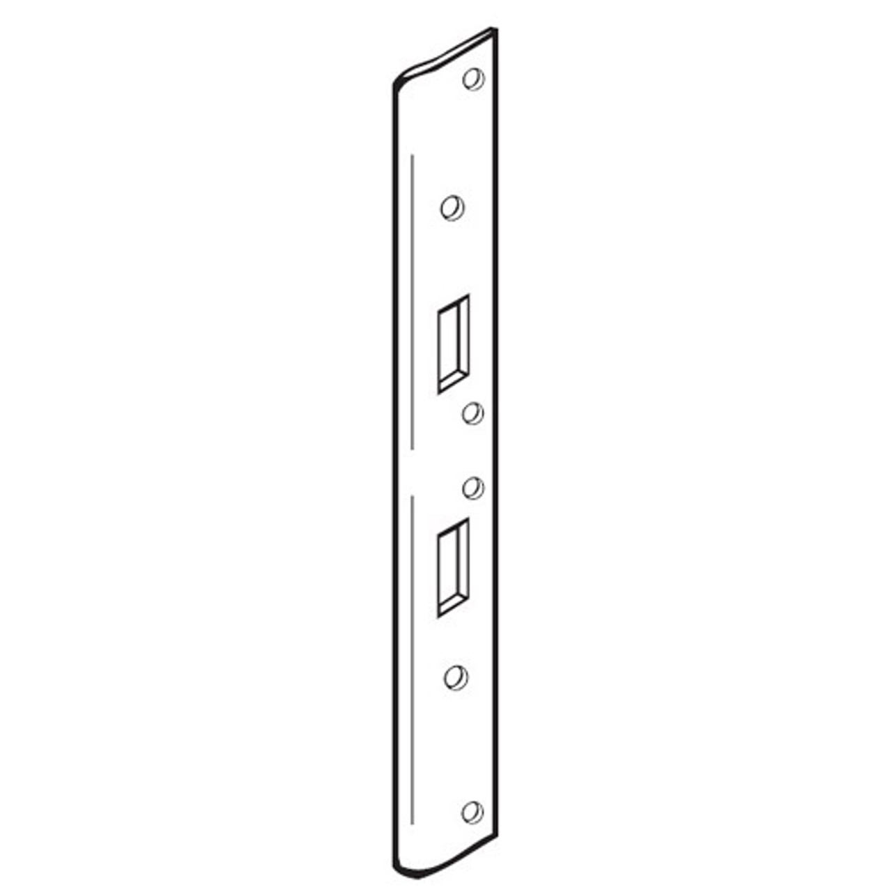 AST-21386-WH Don Jo 18" Security Strike Plate