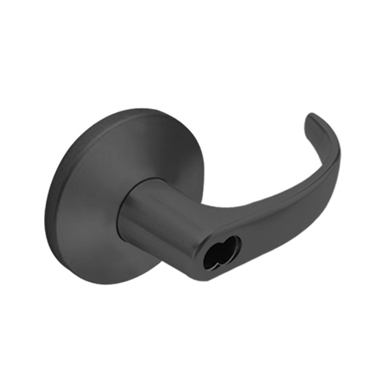 9K57A14LSTK622LM Best 9K Series Dormitory or Storeroom Cylindrical Lever Locks with Curved with Return Lever Design Accept 7 Pin Best Core in Black