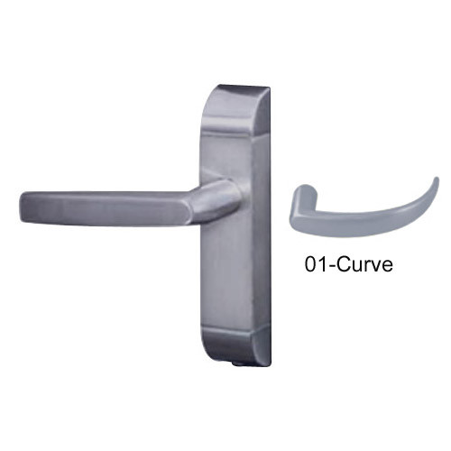 4600M-01-521-US32D Adams Rite Heavy Duty Curve Deadlatch Handles in Satin Stainless Finish