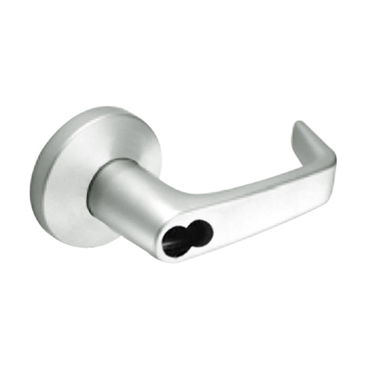 9K37DZ15KS3618LM Best 9K Series Closet or Storeroom Cylindrical Lever Locks with Contour Angle with Return Lever Design Accept 7 Pin Best Core in Bright Nickel