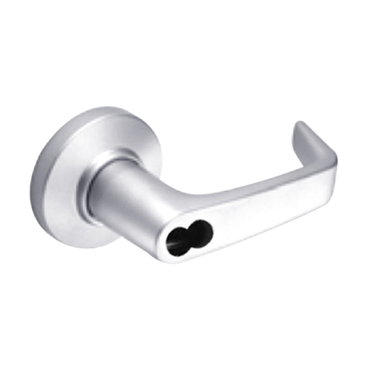 9K37EA15CSTK625LM Best 9K Series Entrance or Office Cylindrical Lever Locks with Contour Angle with Return Lever Design Accept 7 Pin Best Core in Bright Chrome