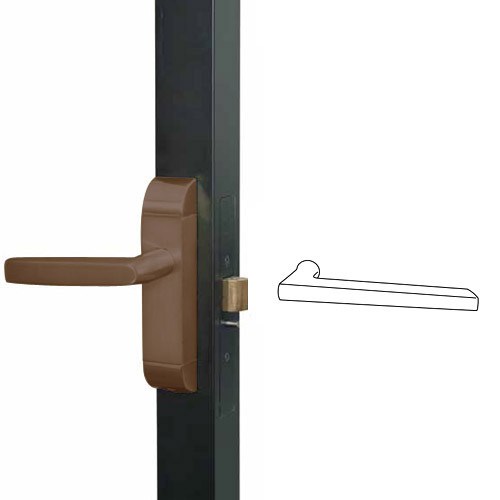 4600M-MD-611-US10B Adams Rite MD Designer Deadlatch handle in Oil Rubbed Bronze Finish