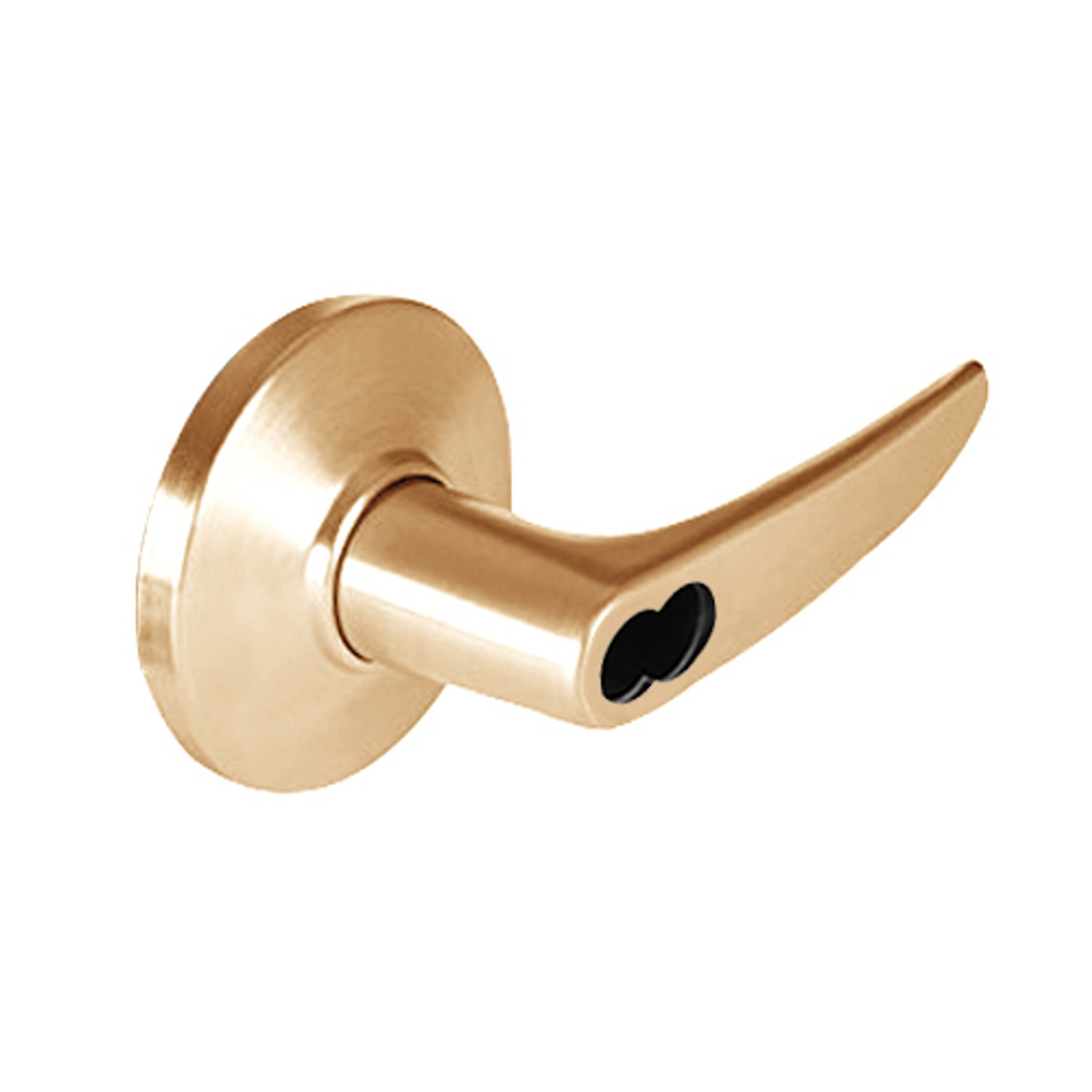 9K37RZ16DS3611LM Best 9K Series Closet or Storeroom Cylindrical Lever Locks with Curved without Return Lever Design Accept 7 Pin Best Core in Bright Bronze