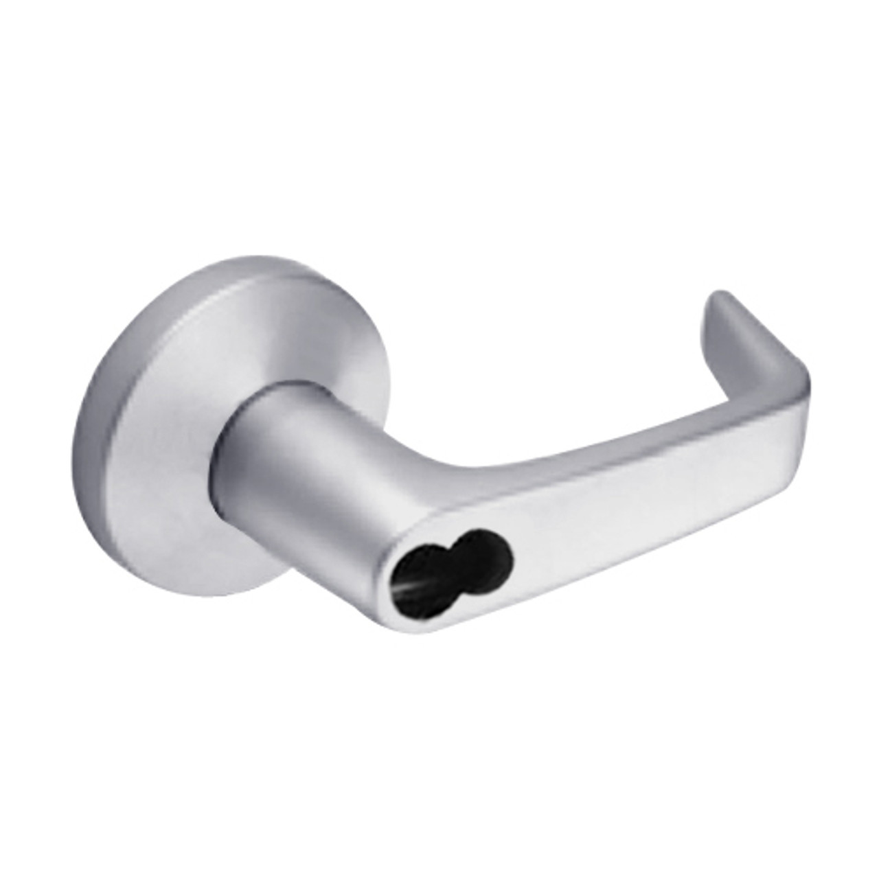 9K37YD15KS3626LM Best 9K Series Exit Function Cylindrical Lever Locks with Contour Angle with Return Lever Design Accept 7 Pin Best Core in Satin Chrome