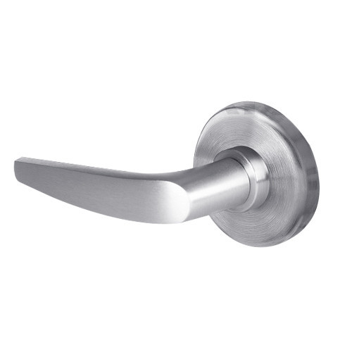 45H7T16S626VIT Best 45H Series Dormitory with Deadbolt Heavy Duty Mortise Lever Lock with Curved with No Return and Visual Thumbturn Indicato in Satin Chrome