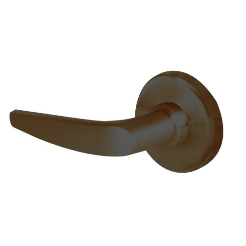 45H7TD16R613VIT Best 45H Series Dormitory with Deadbolt Heavy Duty Mortise Lever Lock with Curved with No Return and Visual Thumbturn Indicato in Oil Rubbed Bronze