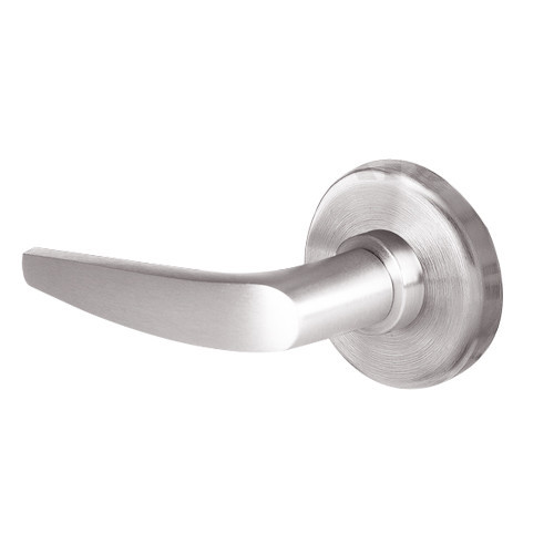 45H7TD16R629VIT Best 45H Series Dormitory with Deadbolt Heavy Duty Mortise Lever Lock with Curved with No Return and Visual Thumbturn Indicato in Bright Stainless Steel