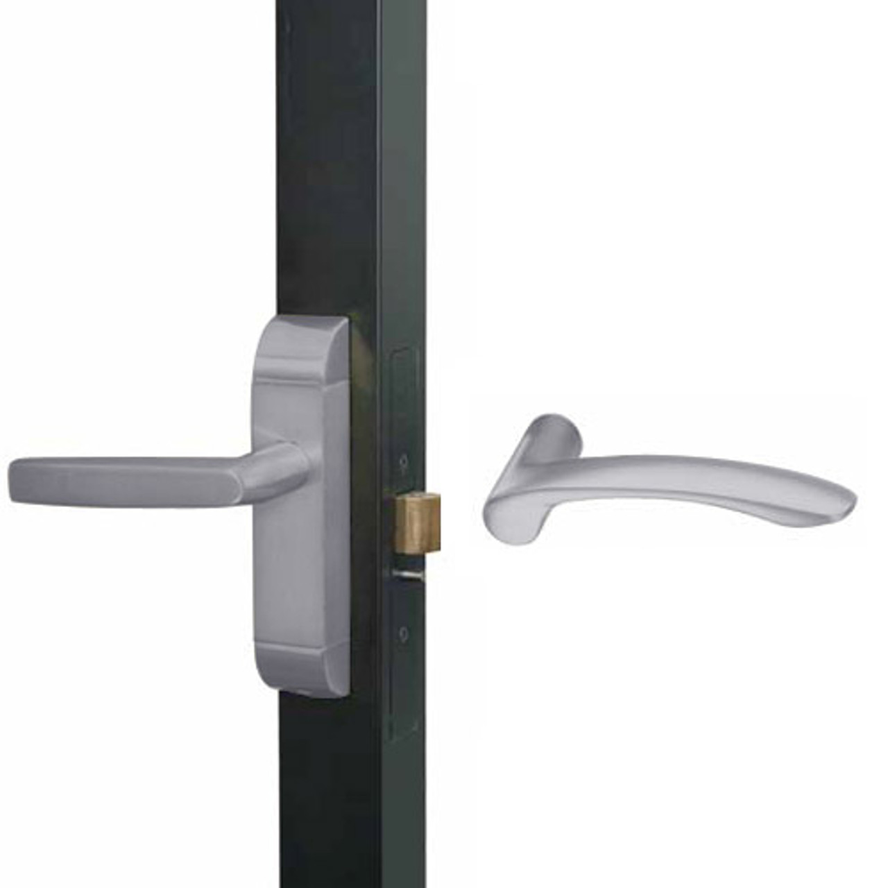 4600M-MV-522-US32D Adams Rite MV Designer Deadlatch handle in Satin Stainless Finish