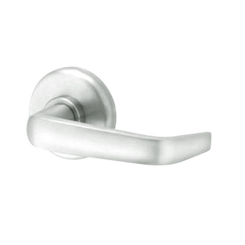 45H7T15R618VIN Best 45H Series Dormitory with Deadbolt Heavy Duty Mortise Lever Lock with Contour with Angle Return Style and Visual Keyed Indicator in Bright Nickel