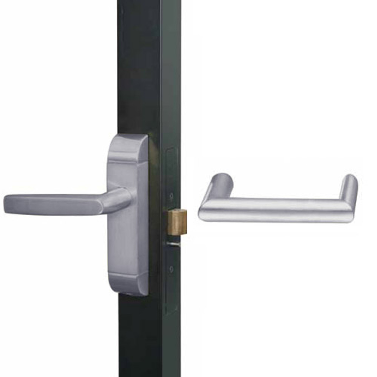 4600-MW-642-US32D Adams Rite MW Designer Deadlatch handle in Satin Stainless Finish