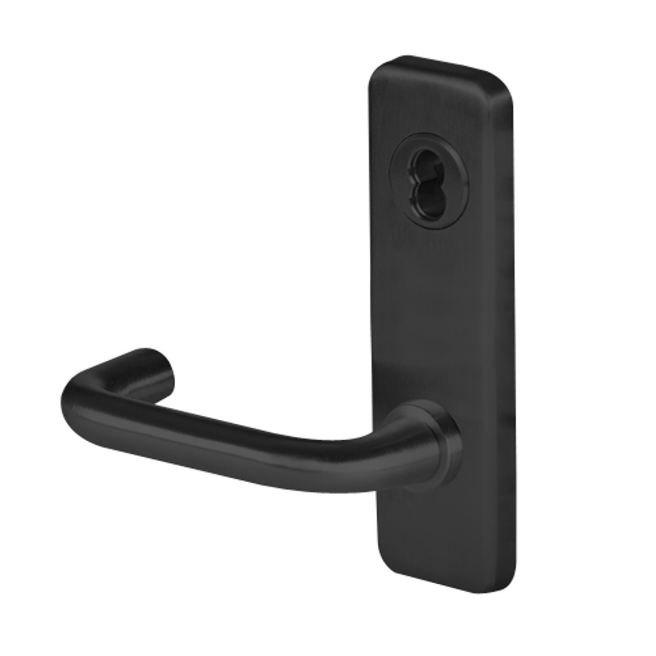 45H0LT3J622VIT Best 40H Series Privacy Heavy Duty Mortise Lever Lock with Solid Tube Return Style in Black