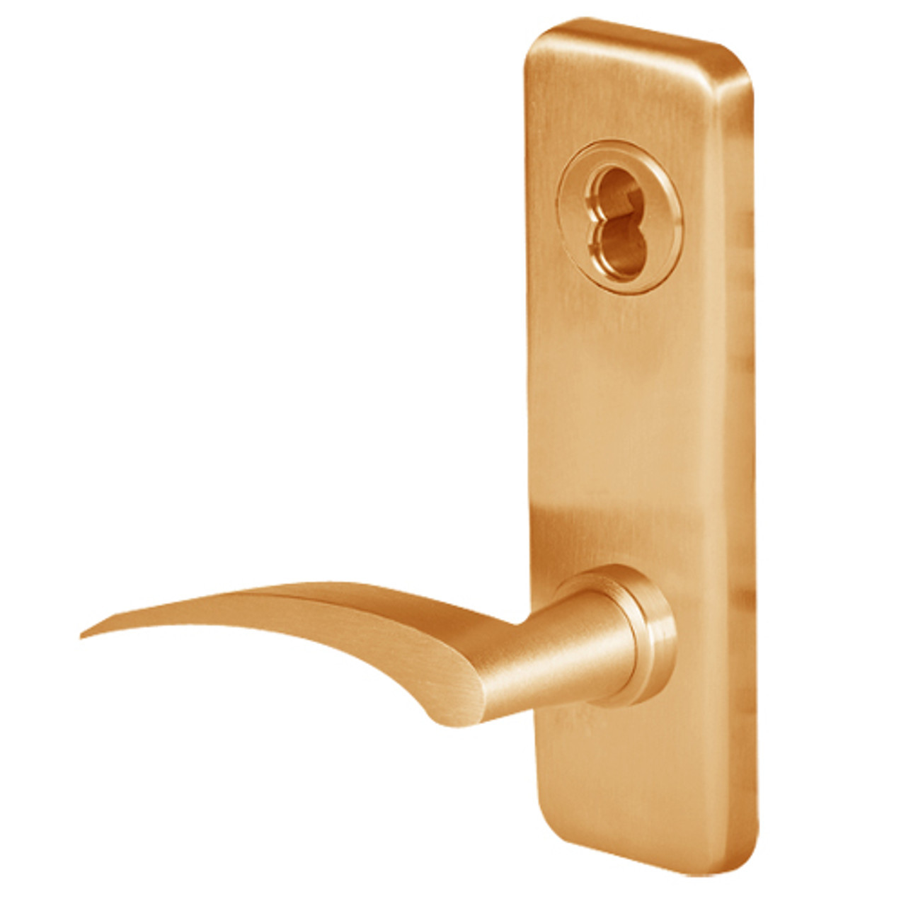 45H0LT17RJ612VIT Best 40H Series Privacy Heavy Duty Mortise Lever Lock with Gull Wing RH in Satin Bronze