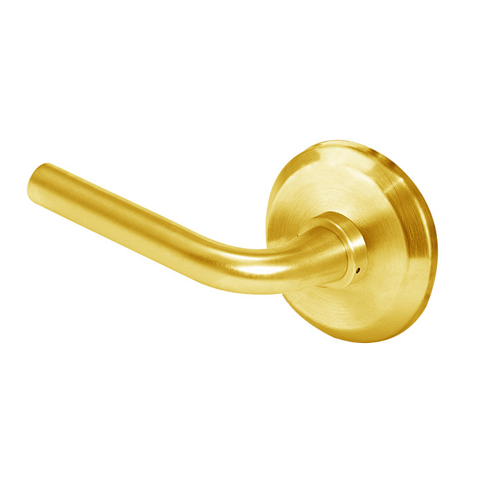 45HW7DEU12S605RQE Best 40HW series Single Key Latch Fail Secure Electromechanical Mortise Lever Lock with Solid Tube w/ No Return Style in Bright Brass